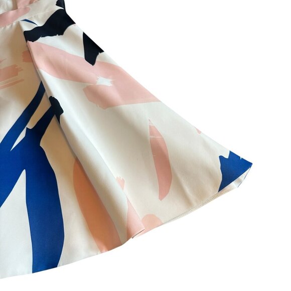 Elliatt Headway Abstract Print Scuba Skater Dress Mini Open Back Size Medium - Picture 12 of 15